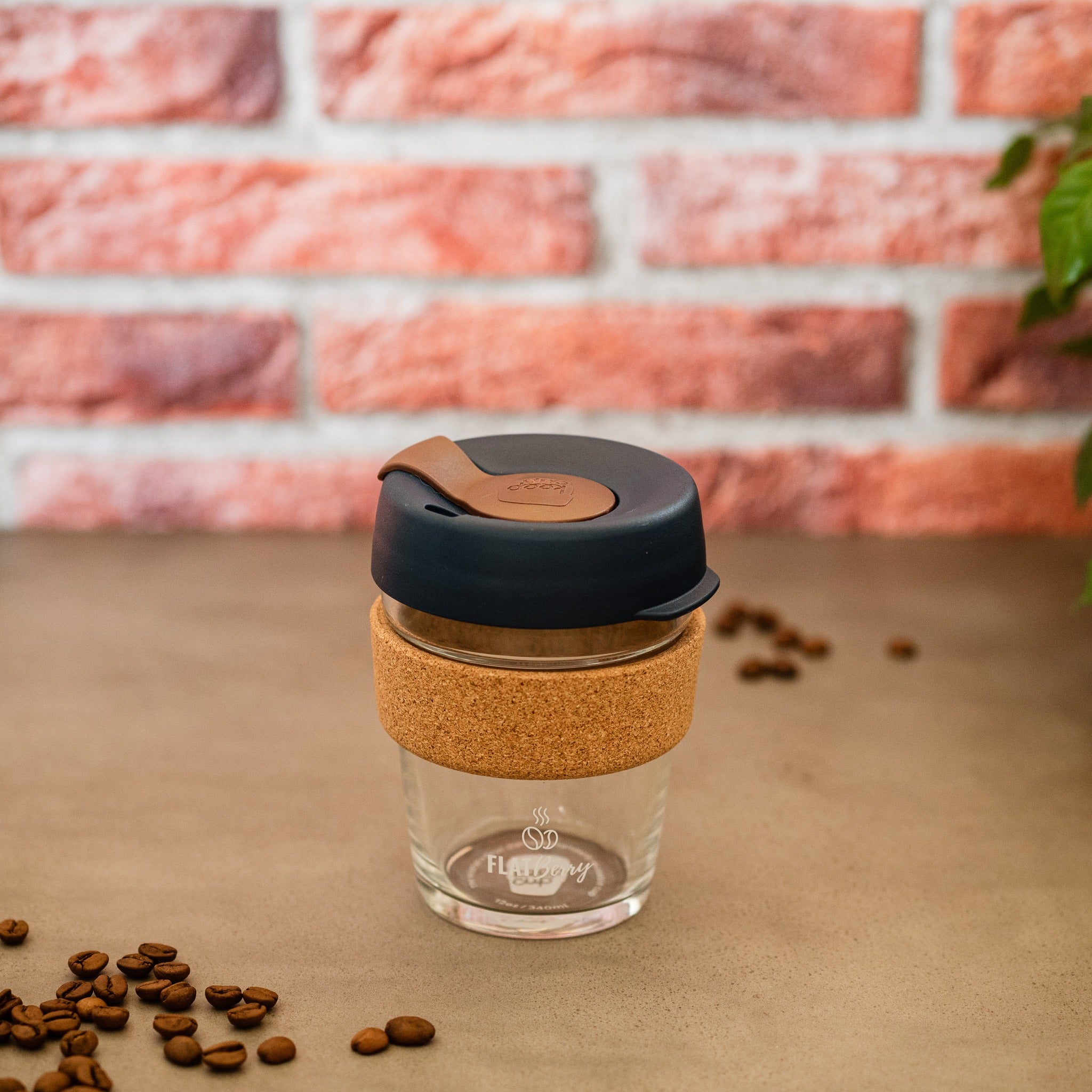KeepCup Glas mit Korkband (M)