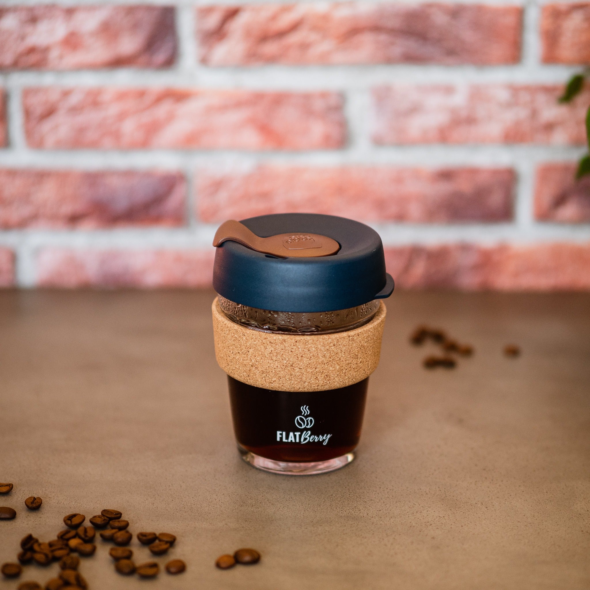 KeepCup Glas mit Korkband (M)